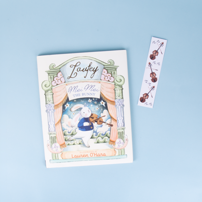 Mei Mei The Bunny - Hardcover Book + Violin Bookmark
