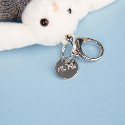 Mei Mei the Bunny Bag Charm - Grey Cardigan